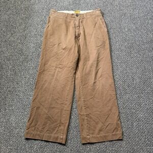 Vtg Abercrombie & Fitch Pants 32x29 Chino Y2K Fatigue Heavy Distressed Baggy